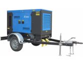 ТСС ЭД-25-Т400-2РКМ7 в шумозащитном кожухе на прицепе с АВР