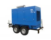 ССМ ЭД-150-Т400-2РПМ2 в погодозащитном кожухе на шасси с АВР