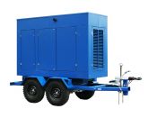 ТСС ЭД-400-Т400-2РПМ9 в погодозащитном кожухе на прицепе с АВР